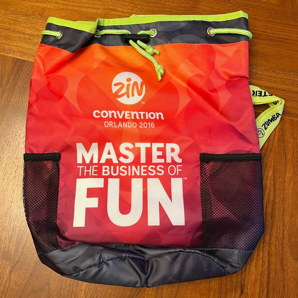 NEW Zumba Convention 2016 Drawstring Bag
